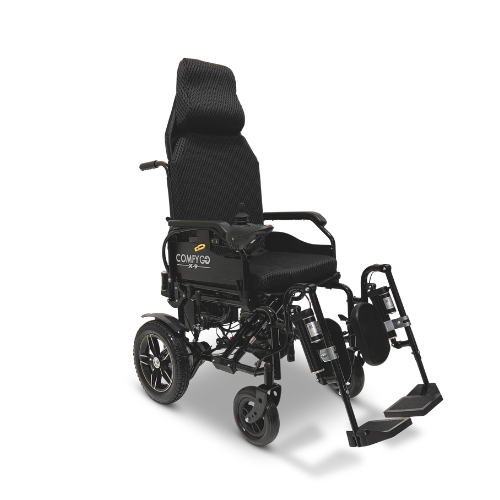 X-9 Remote Controlled Electric Wheelchair, Automatic Reclining Backrest & Lifting Leg Rests