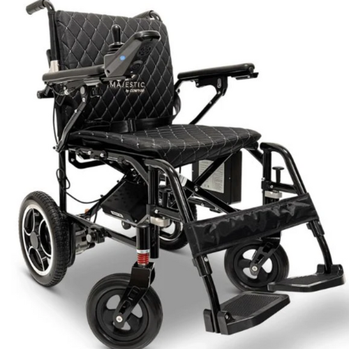 X-7 ComfyGO Lightweight Foldable Electric Wheelchair for Travel