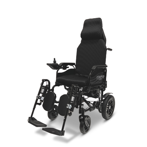 X-9 Remote Controlled Electric Wheelchair, Automatic Reclining Backrest & Lifting Leg Rests