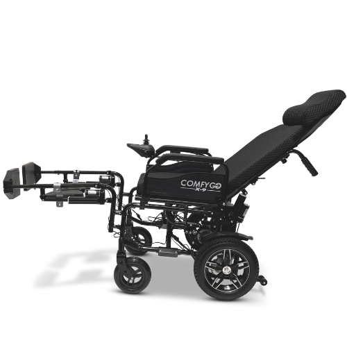 X-9 Remote Controlled Electric Wheelchair, Automatic Reclining Backrest & Lifting Leg Rests