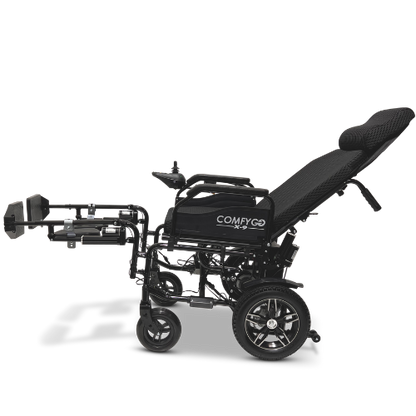 X-9 Remote Controlled Electric Wheelchair, Automatic Reclining Backrest & Lifting Leg Rests