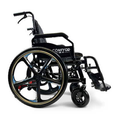 X-1 ComfyGO Lightweight Manual Wheelchair with Quick-Detach Wheels