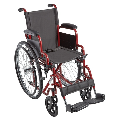 Ziggo 14" Lightweight Pediatric Wheelchair, Red