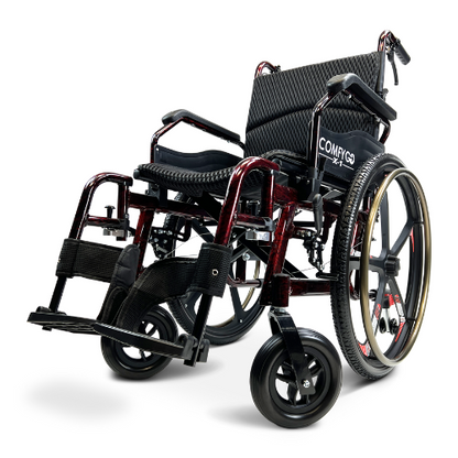 X-1 ComfyGO Lightweight Manual Wheelchair with Quick-Detach Wheels