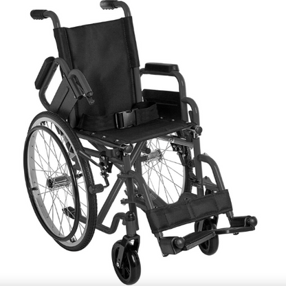 Ziggo 18' Lightweight Pediatric Wheelchair, Black