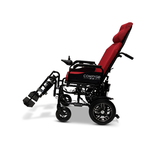 X-9 Remote Controlled Electric Wheelchair, Automatic Reclining Backrest & Lifting Leg Rests