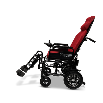 X-9 Remote Controlled Electric Wheelchair, Automatic Reclining Backrest & Lifting Leg Rests