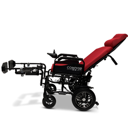 X-9 Remote Controlled Electric Wheelchair, Automatic Reclining Backrest & Lifting Leg Rests