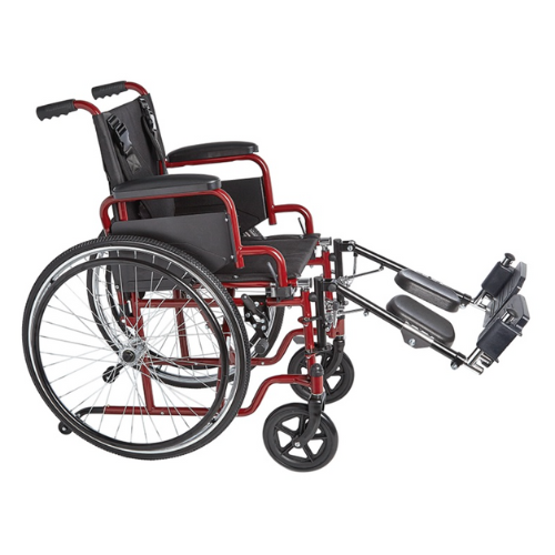 Ziggo 14" Lightweight Pediatric Wheelchair, Red